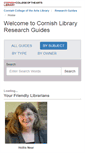 Mobile Screenshot of libguides.cornish.edu