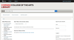 Desktop Screenshot of catalog.cornish.edu